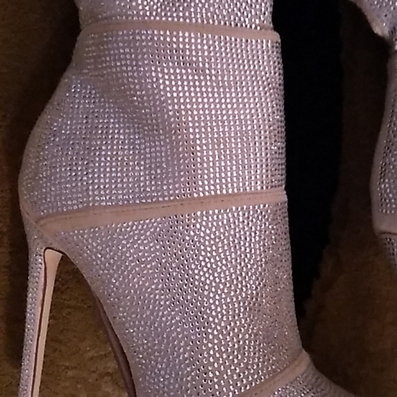Sequin high heel boots - Picture 3 of 7